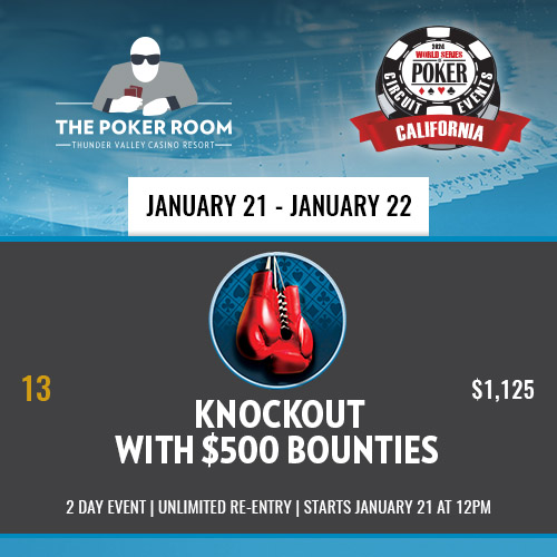 Event 13 WSOPC  - $1,125 w/ $500 Bounties